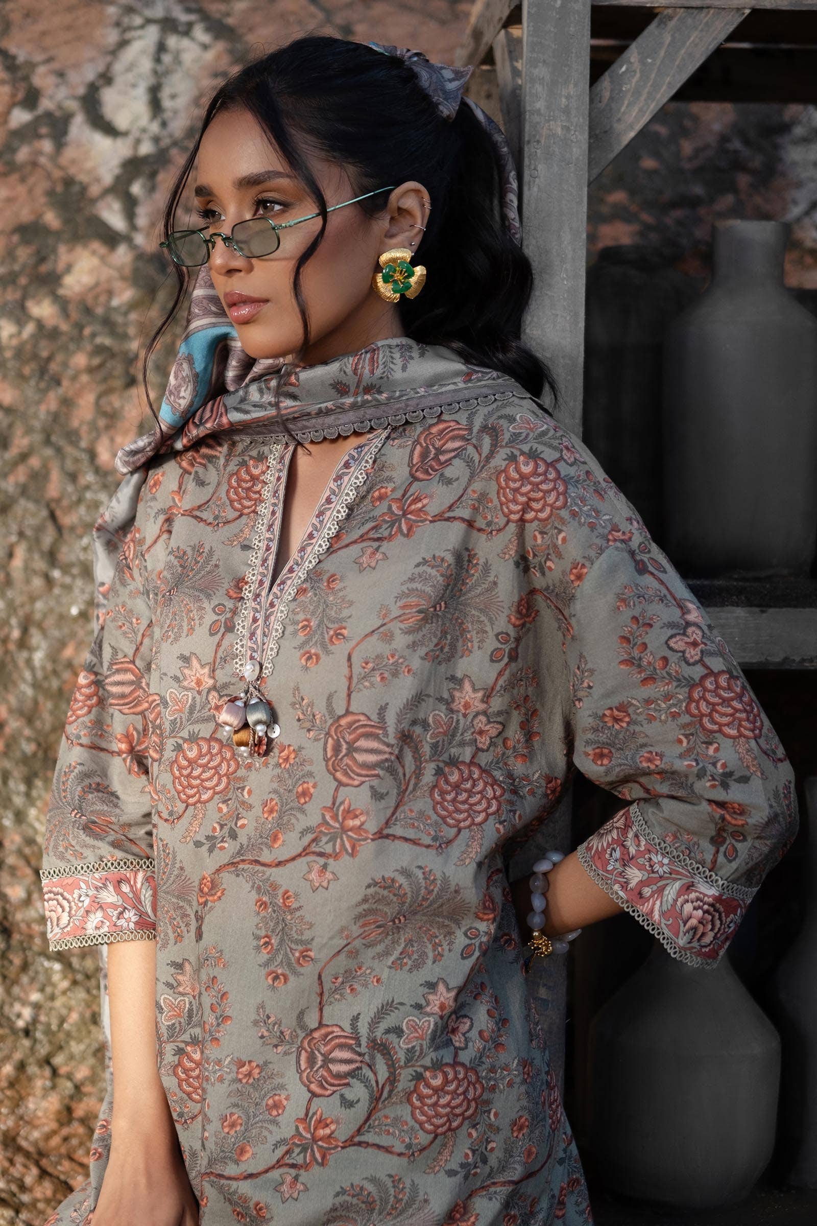 Sana Safinaz | Mahay Spring 24 | H241-016A-3CK - by - Libasekhas UK - Registered Vendor of : Sana Safinaz - 100% Original Designer Dresss