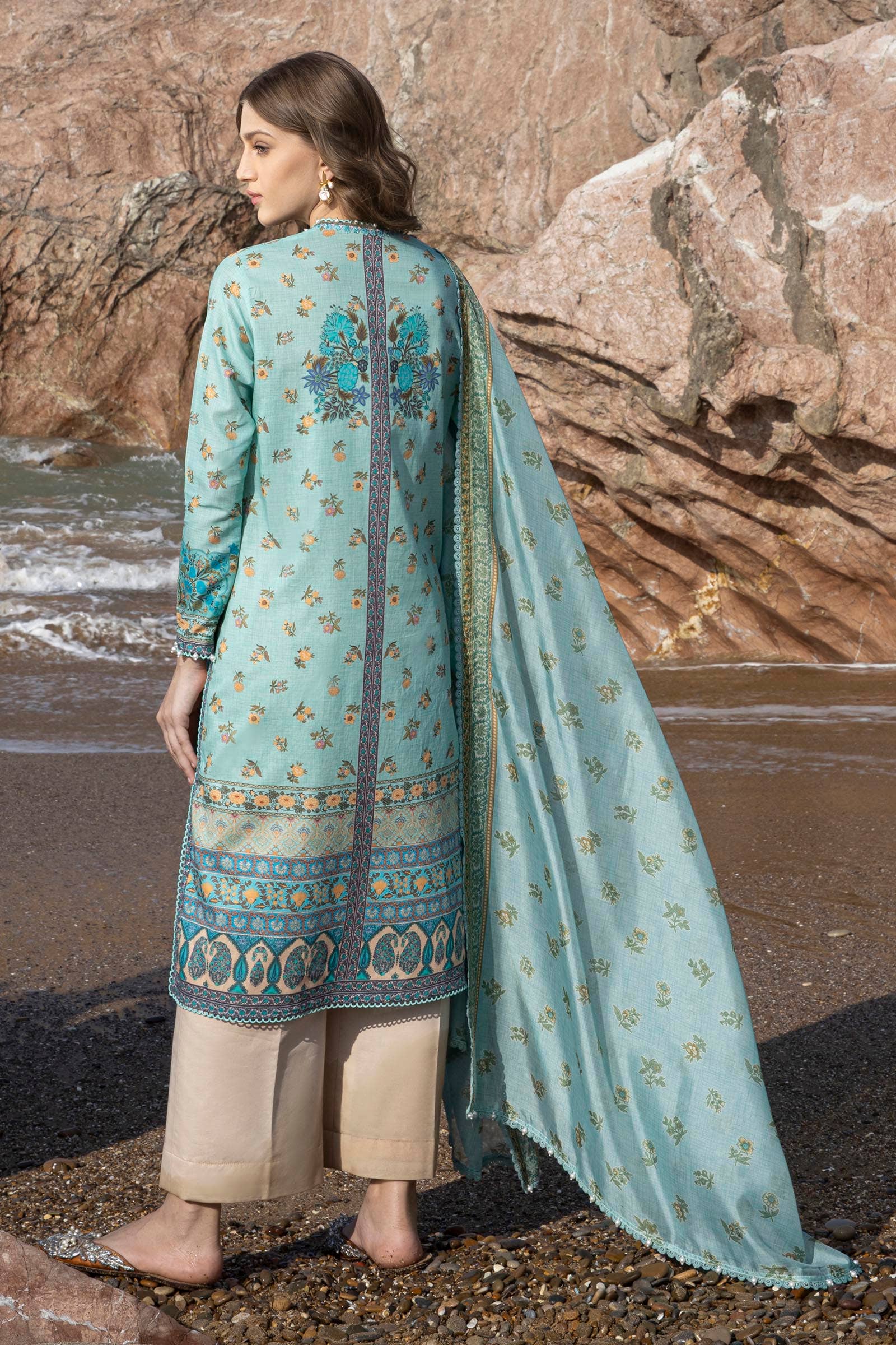 Sana Safinaz | Mahay Spring 24 | H241-017B-2BK - by - Libasekhas UK - Registered Vendor of : Sana Safinaz - 100% Original Designer Dresss