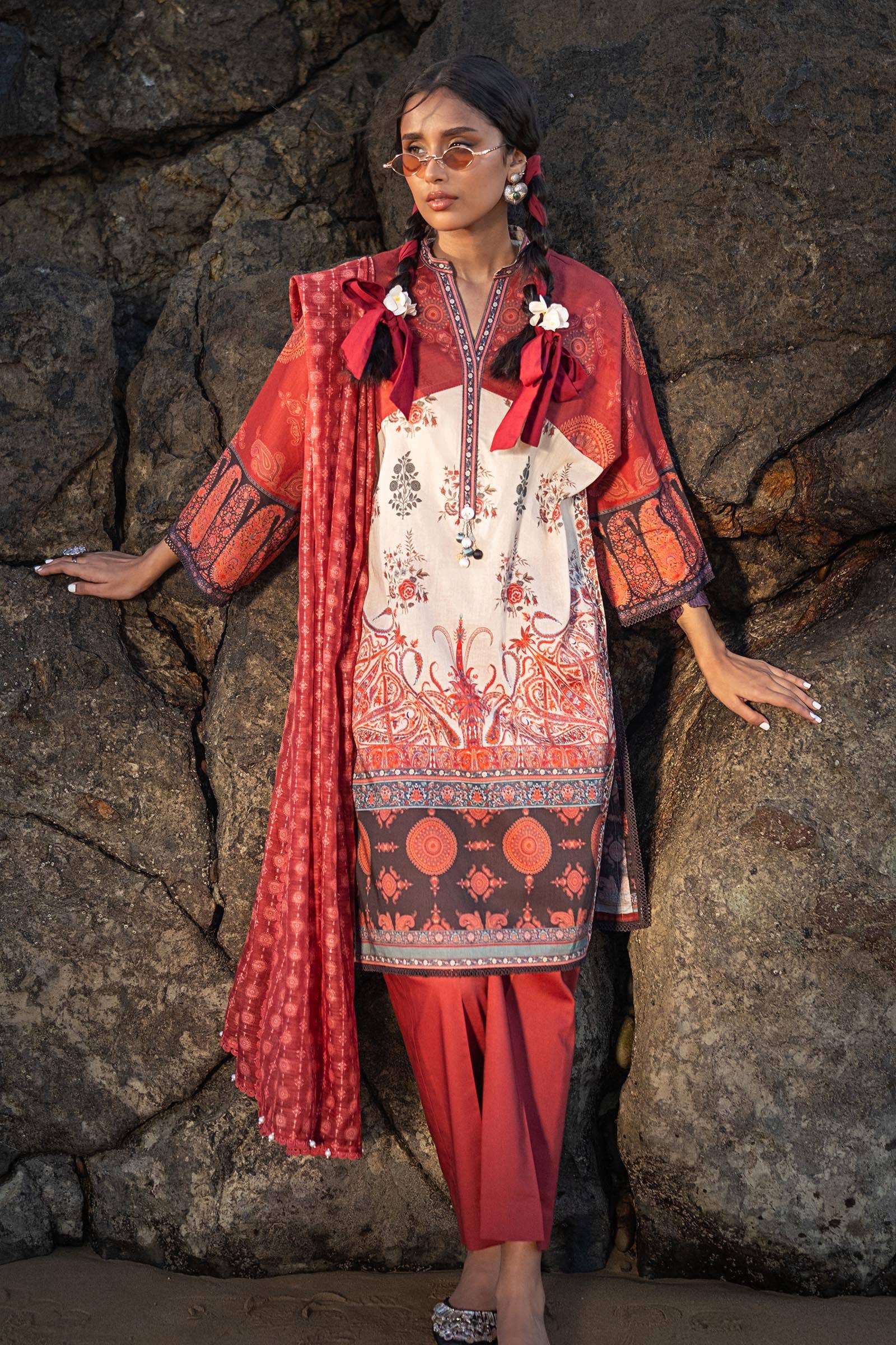 Sana Safinaz | Mahay Spring 24 | H241-021A-3DE - by - Libasekhas UK - Registered Vendor of : Sana Safinaz - 100% Original Designer Dresss