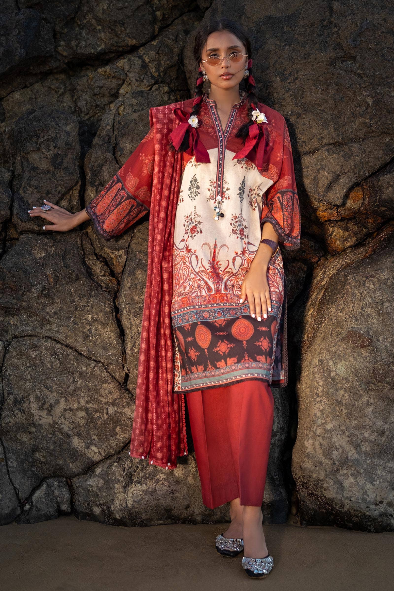 Sana Safinaz | Mahay Spring 24 | H241-021A-3DE - by - Libasekhas UK - Registered Vendor of : Sana Safinaz - 100% Original Designer Dresss