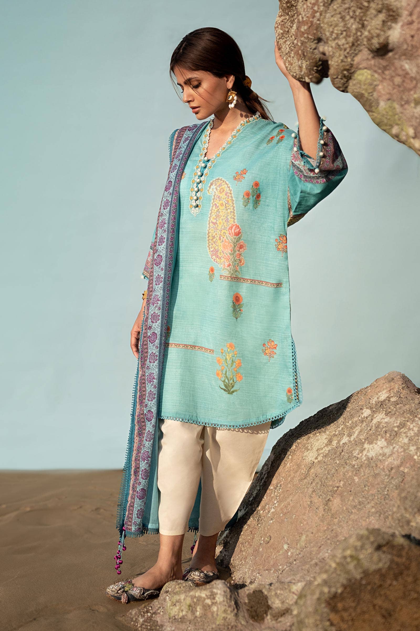 Sana Safinaz | Mahay Spring 24 | H241-022B-2BS - Libasekhas