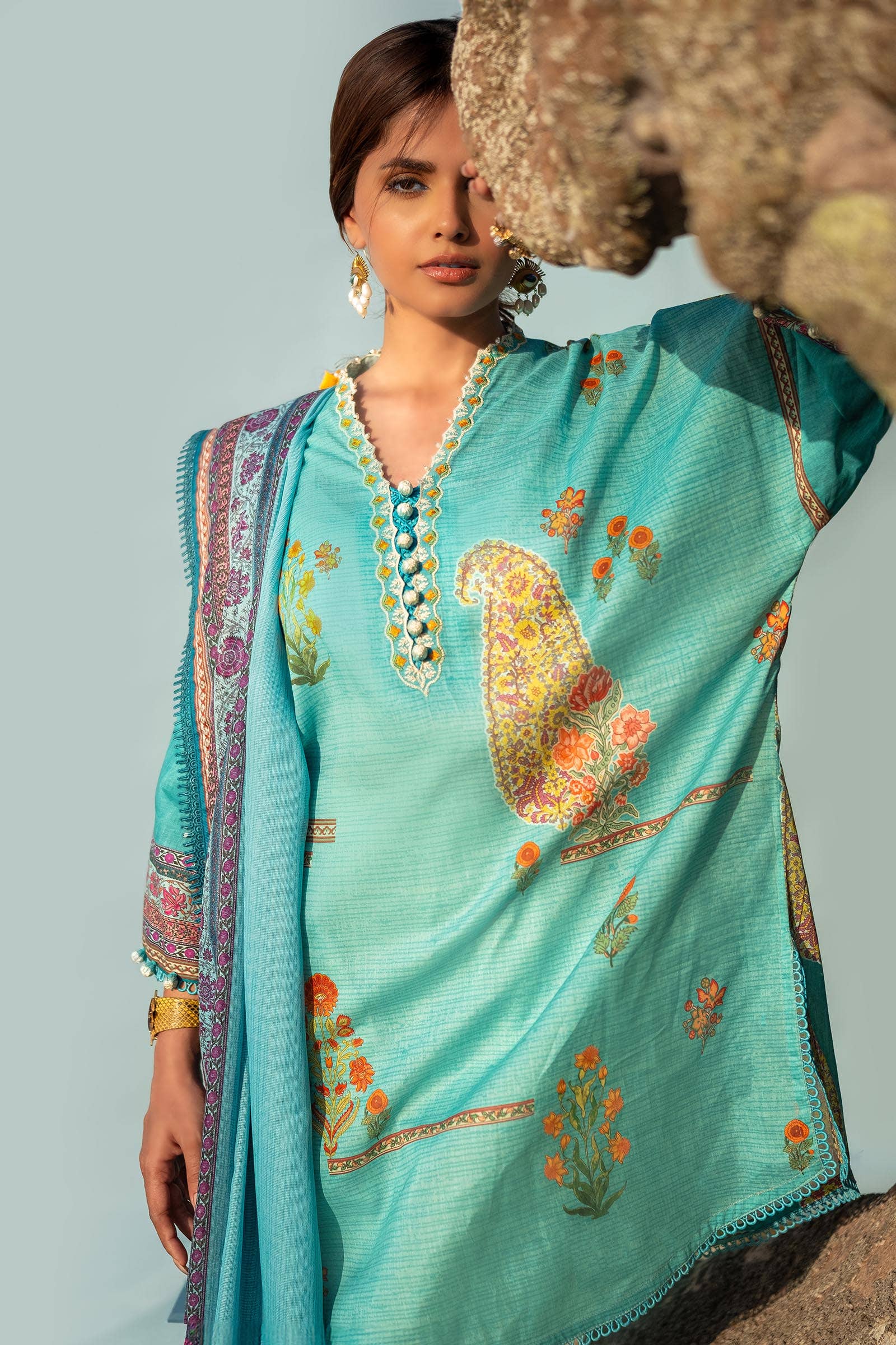Sana Safinaz | Mahay Spring 24 | H241-022B-2BS - Libasekhas