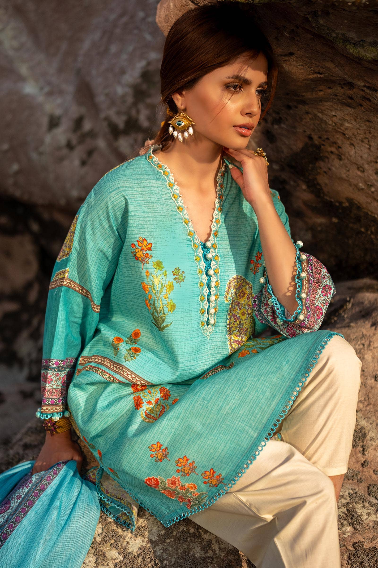 Sana Safinaz | Mahay Spring 24 | H241-022B-2BS - Libasekhas