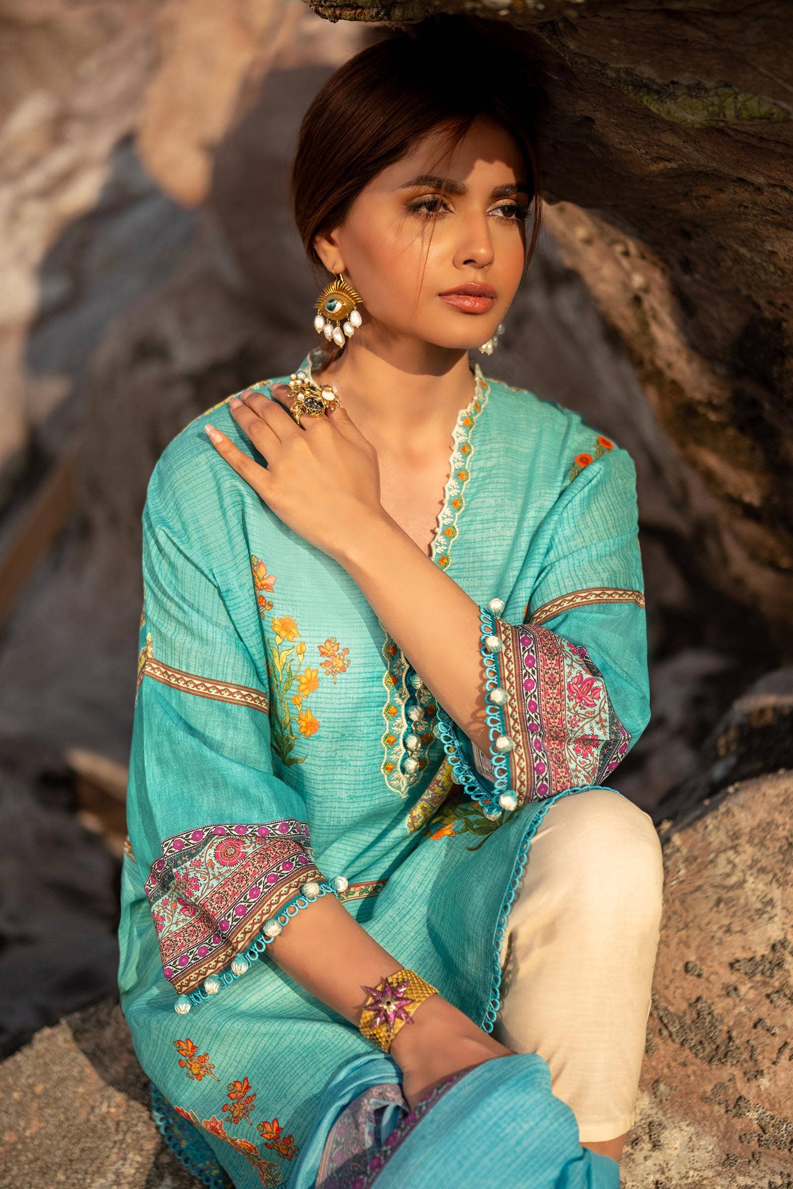 Sana Safinaz | Mahay Spring 24 | H241-022B-2BS - Libasekhas