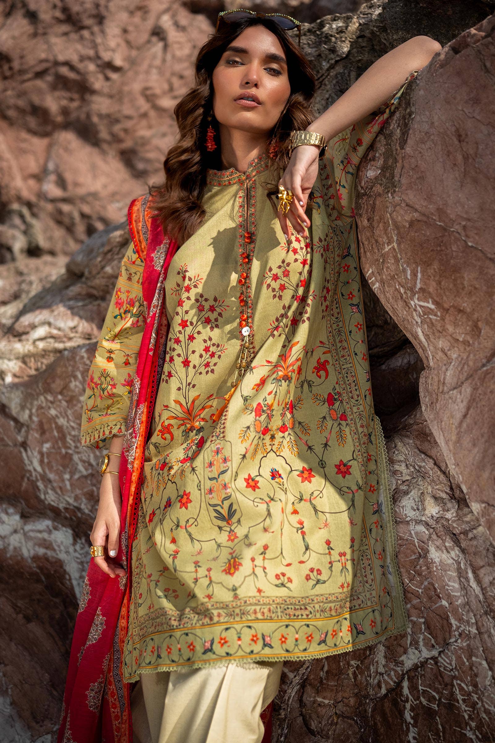 Sana Safinaz | Mahay Spring 24 | H241-023B-2DD - by - Libasekhas UK - Registered Vendor of : Sana Safinaz - 100% Original Designer Dresss