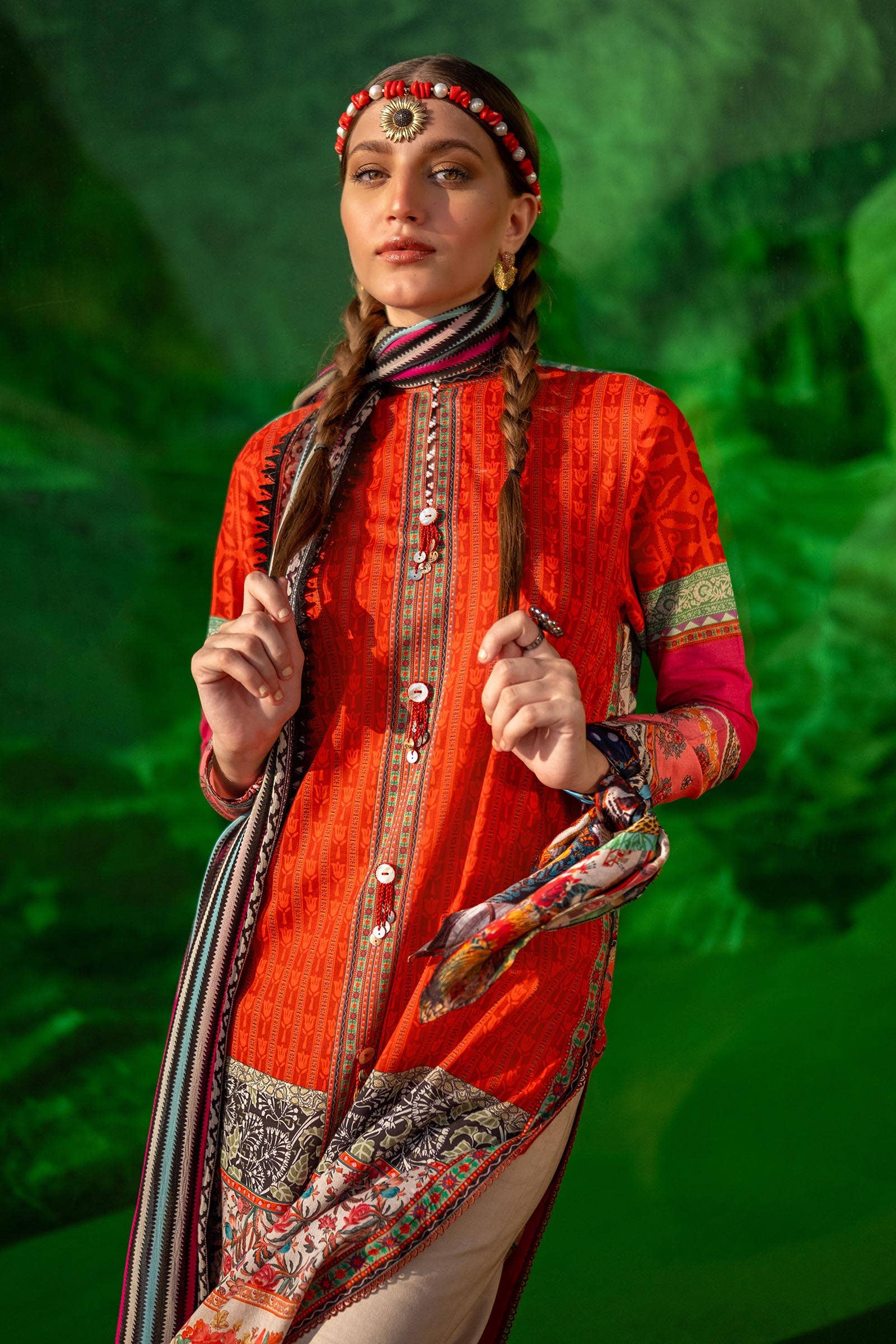 Sana Safinaz | Mahay Spring 24 | H241-024B-2I - by - Libasekhas UK - Registered Vendor of : Sana Safinaz - 100% Original Designer Dresss