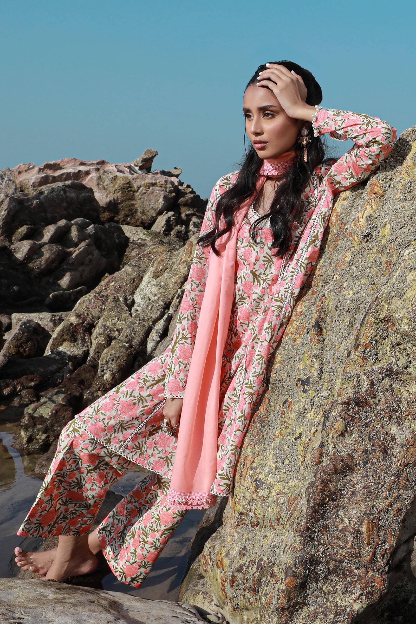 Sana Safinaz | Mahay Spring 24 | H241-004B-3CG - Libasekhas