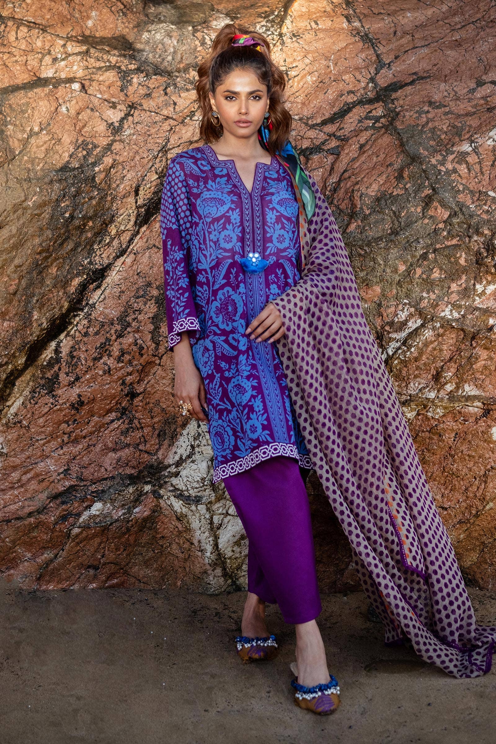 Sana Safinaz | Mahay Spring 24 | H241-010B-3CI - by - Libasekhas UK - Registered Vendor of : Sana Safinaz - 100% Original Designer Dresss