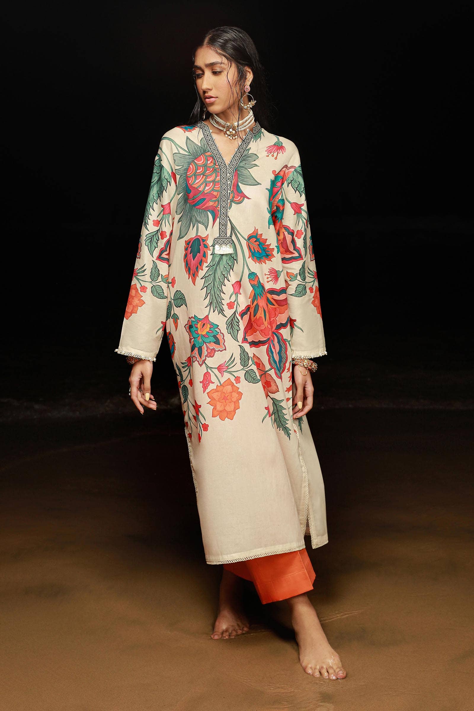Sana Safinaz | Mahay Spring 24 | H241-011B-2C - by - Libasekhas UK - Registered Vendor of : Sana Safinaz - 100% Original Designer Dresss