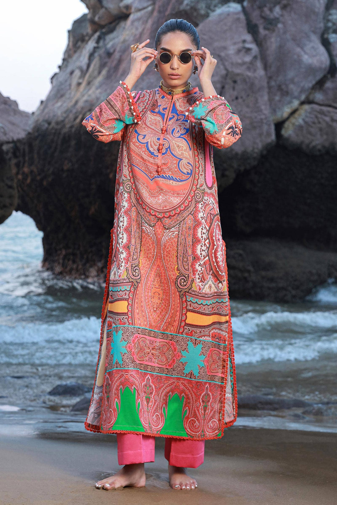 Sana Safinaz | Mahay Spring 24 | H241-012A-2C - by - Libasekhas UK - Registered Vendor of : Sana Safinaz - 100% Original Designer Dresss