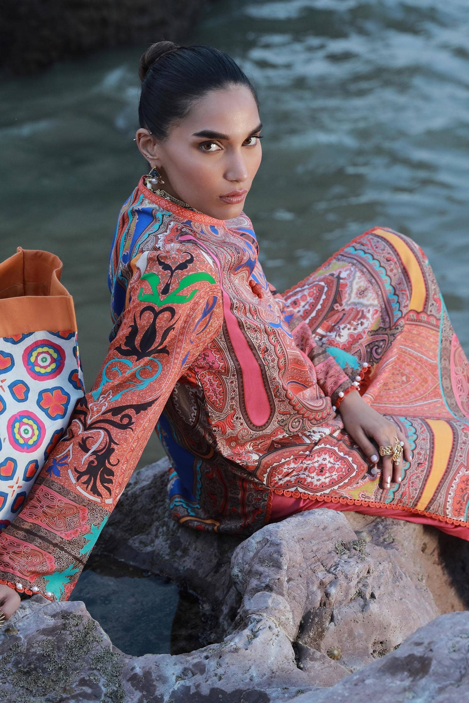 Sana Safinaz | Mahay Spring 24 | H241-012A-2C - by - Libasekhas UK - Registered Vendor of : Sana Safinaz - 100% Original Designer Dresss