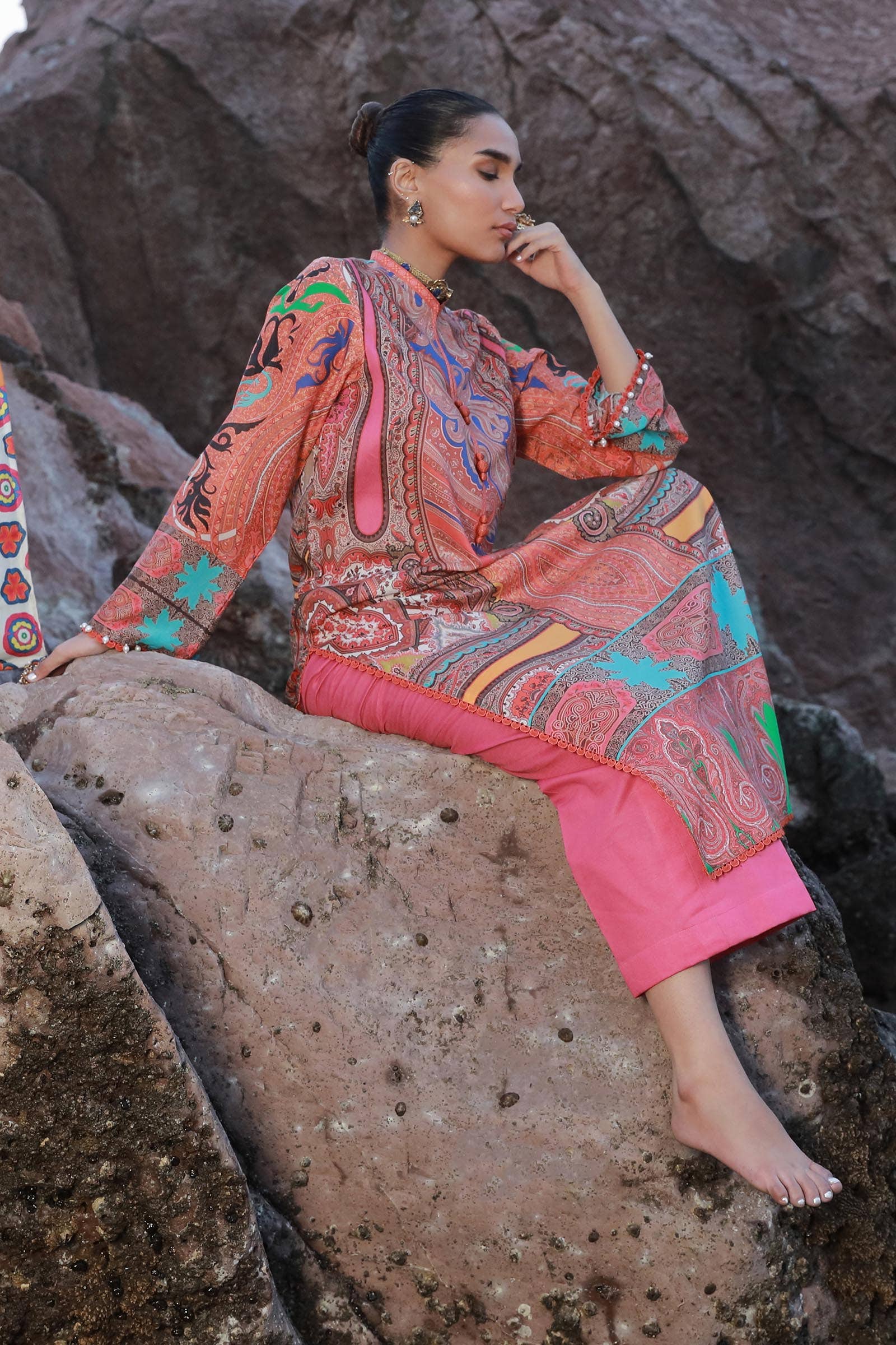 Sana Safinaz | Mahay Spring 24 | H241-012A-2C - by - Libasekhas UK - Registered Vendor of : Sana Safinaz - 100% Original Designer Dresss