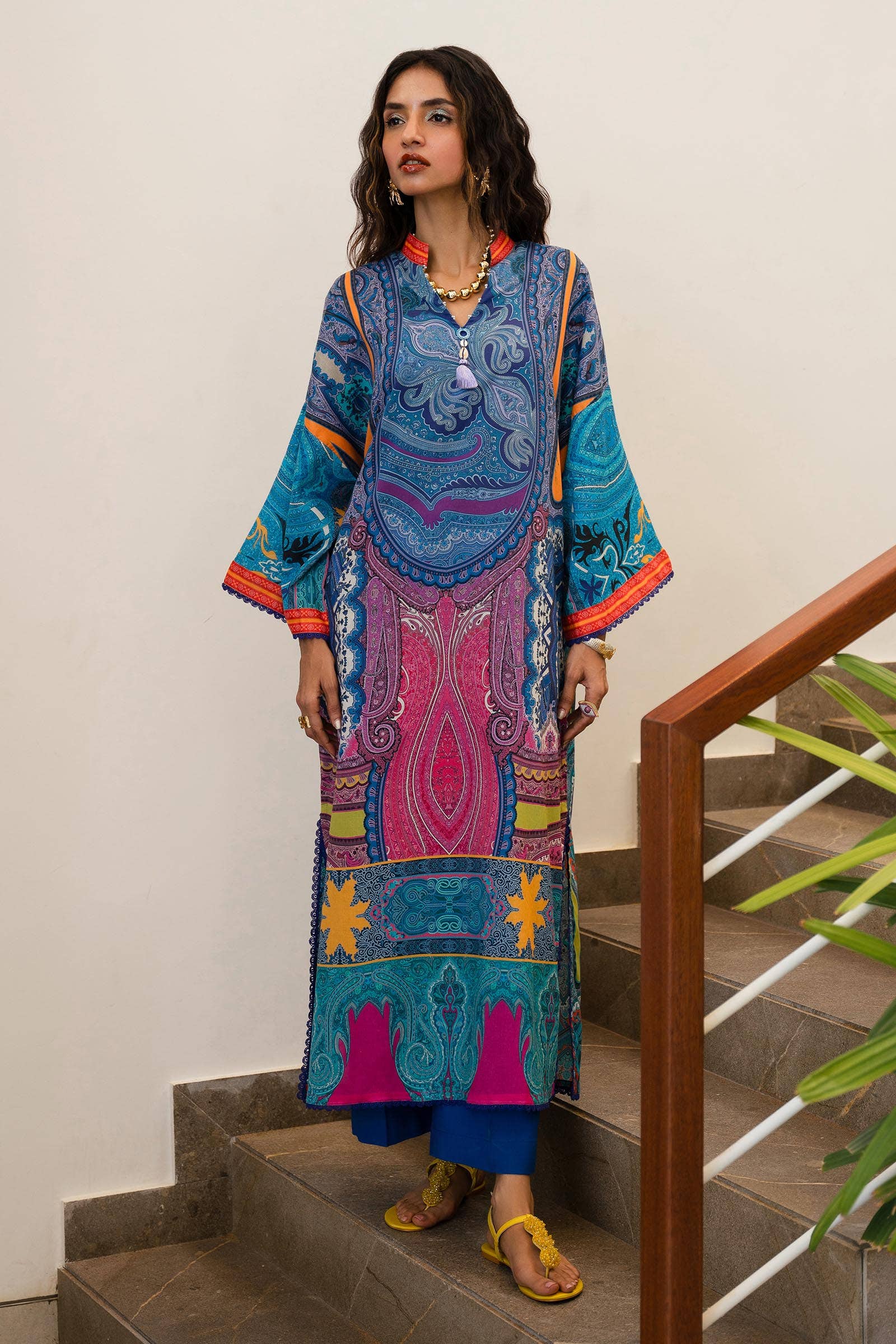 Sana Safinaz | Mahay Spring 24 | H241-012B-2C - by - Libasekhas UK - Registered Vendor of : Sana Safinaz - 100% Original Designer Dresss