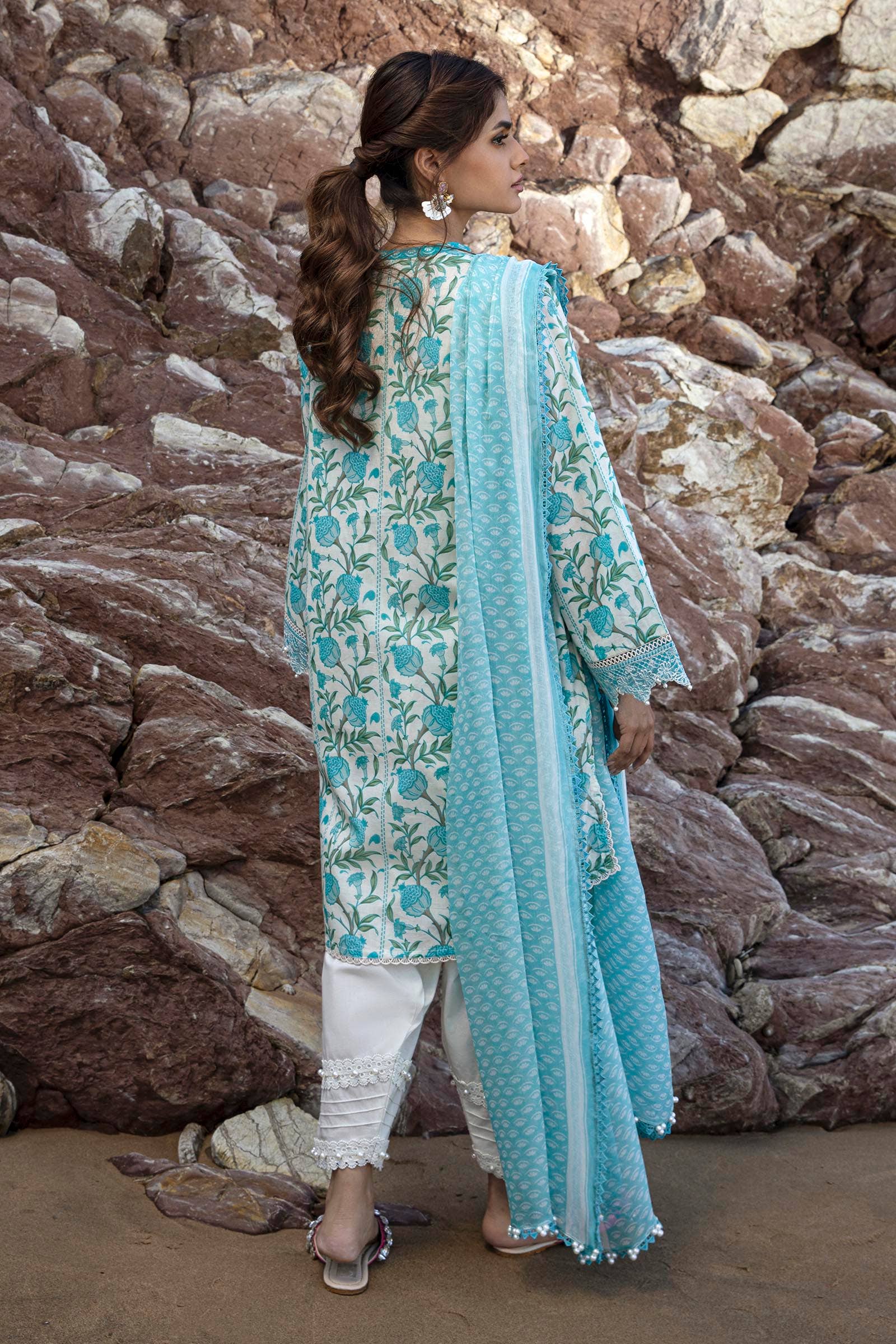 Sana Safinaz | Mahay Spring 24 | H241-002A-2BI - by - Libasekhas UK - Registered Vendor of : Sana Safinaz - 100% Original Designer Dresss