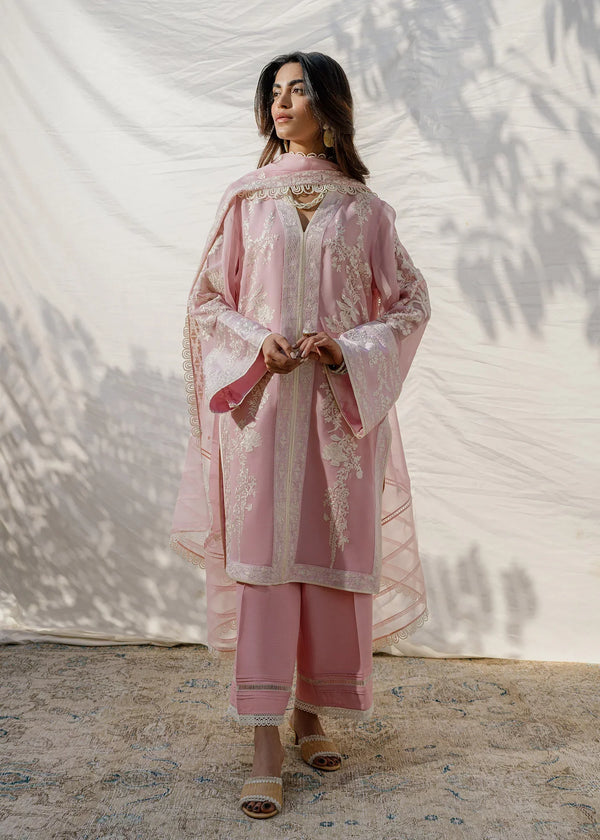 Mahgul | Eid Edit 2024 | Blush Coral - by - Libasekhas UK - Registered Vendor of : Mahgul - 100% Original Designer Dresss