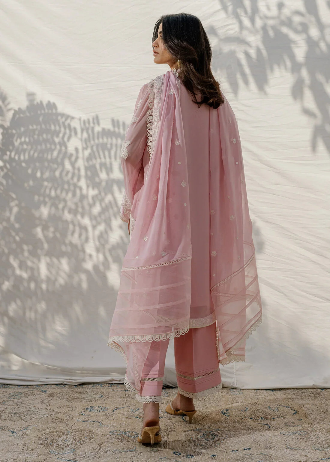 Mahgul | Eid Edit 2024 | Blush Coral - by - Libasekhas UK - Registered Vendor of : Mahgul - 100% Original Designer Dresss