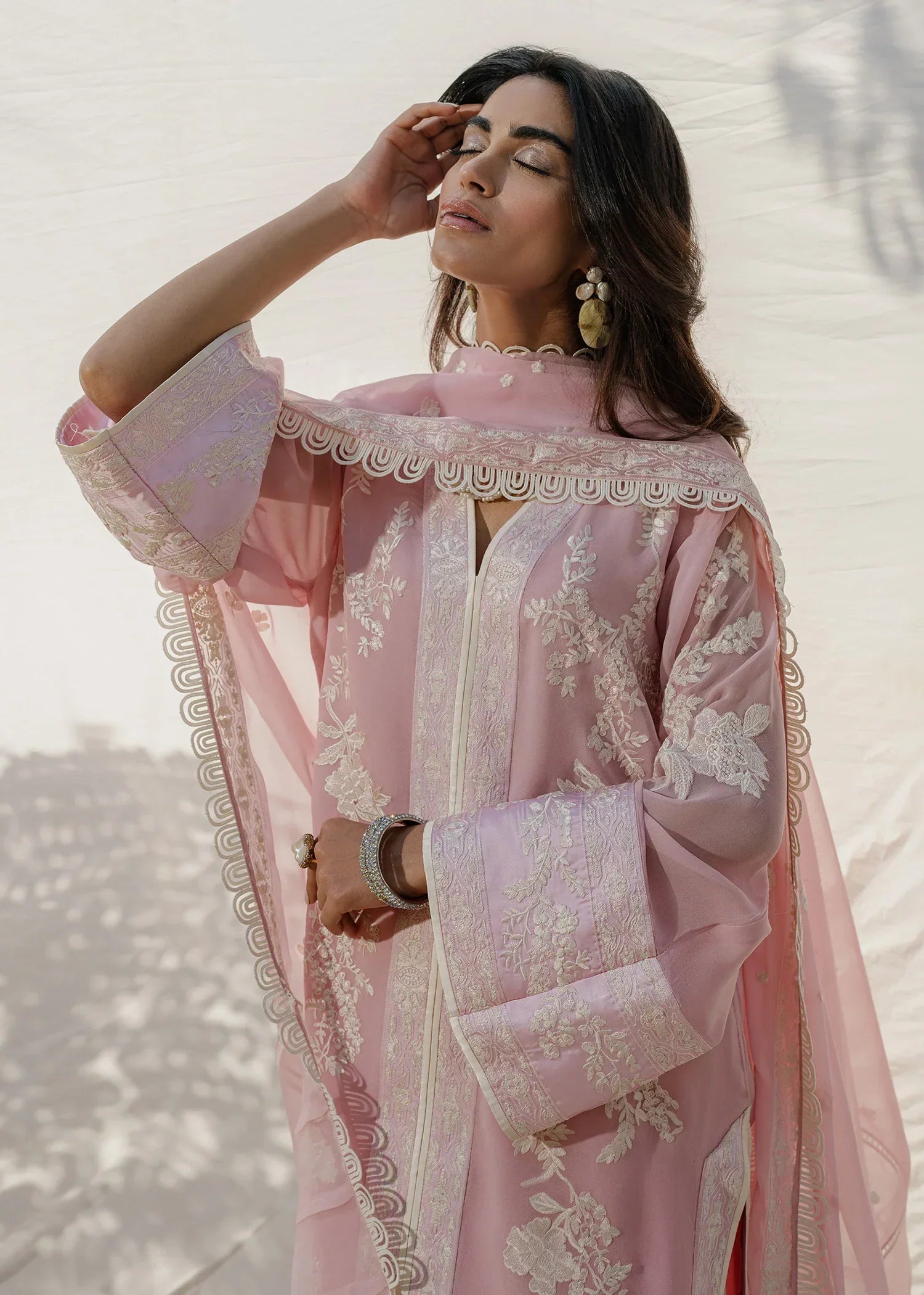 Mahgul | Eid Edit 2024 | Blush Coral - by - Libasekhas UK - Registered Vendor of : Mahgul - 100% Original Designer Dresss