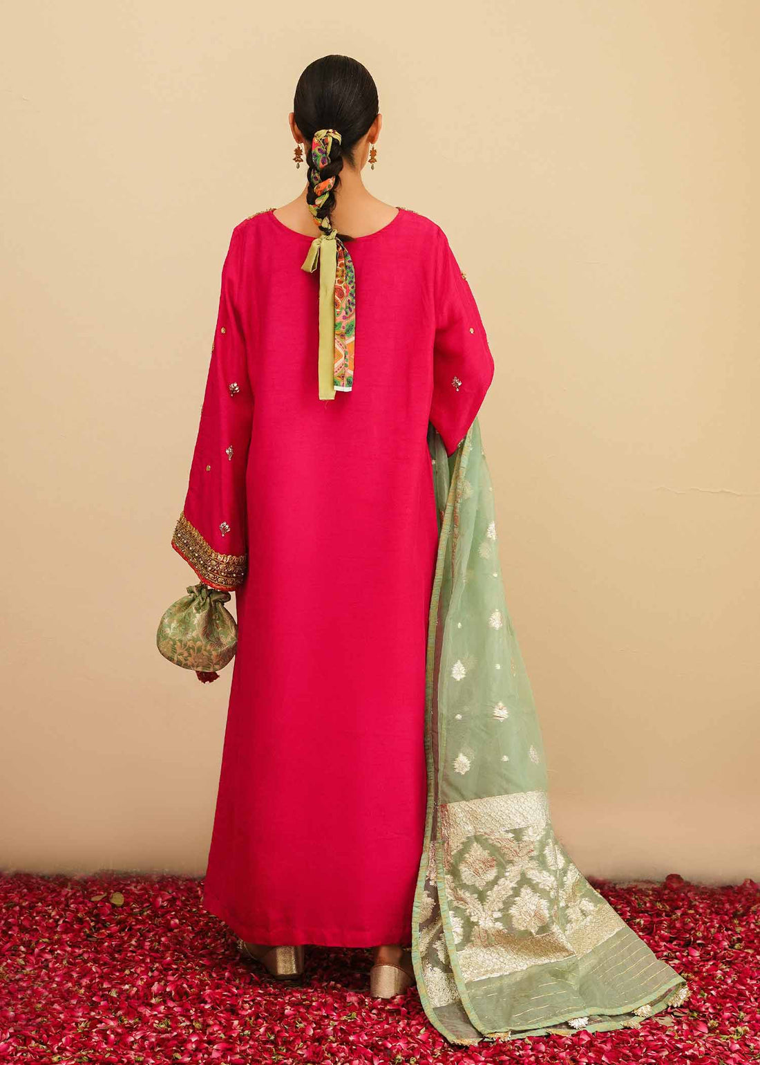Mahgul | Eid Edit 2024 | Fuschia Rose - by - Libasekhas UK - Registered Vendor of : Mahgul - 100% Original Designer Dresss