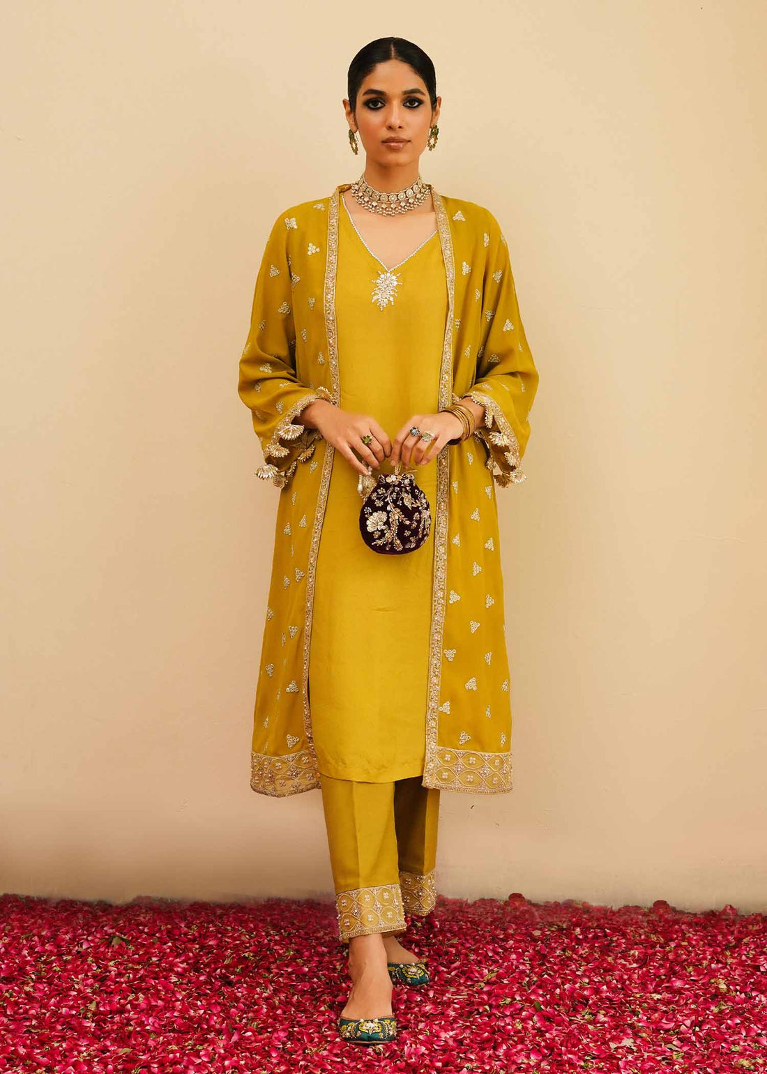 Mahgul | Eid Edit 2024 | Mustard Shine - by - Libasekhas UK - Registered Vendor of : Mahgul - 100% Original Designer Dresss