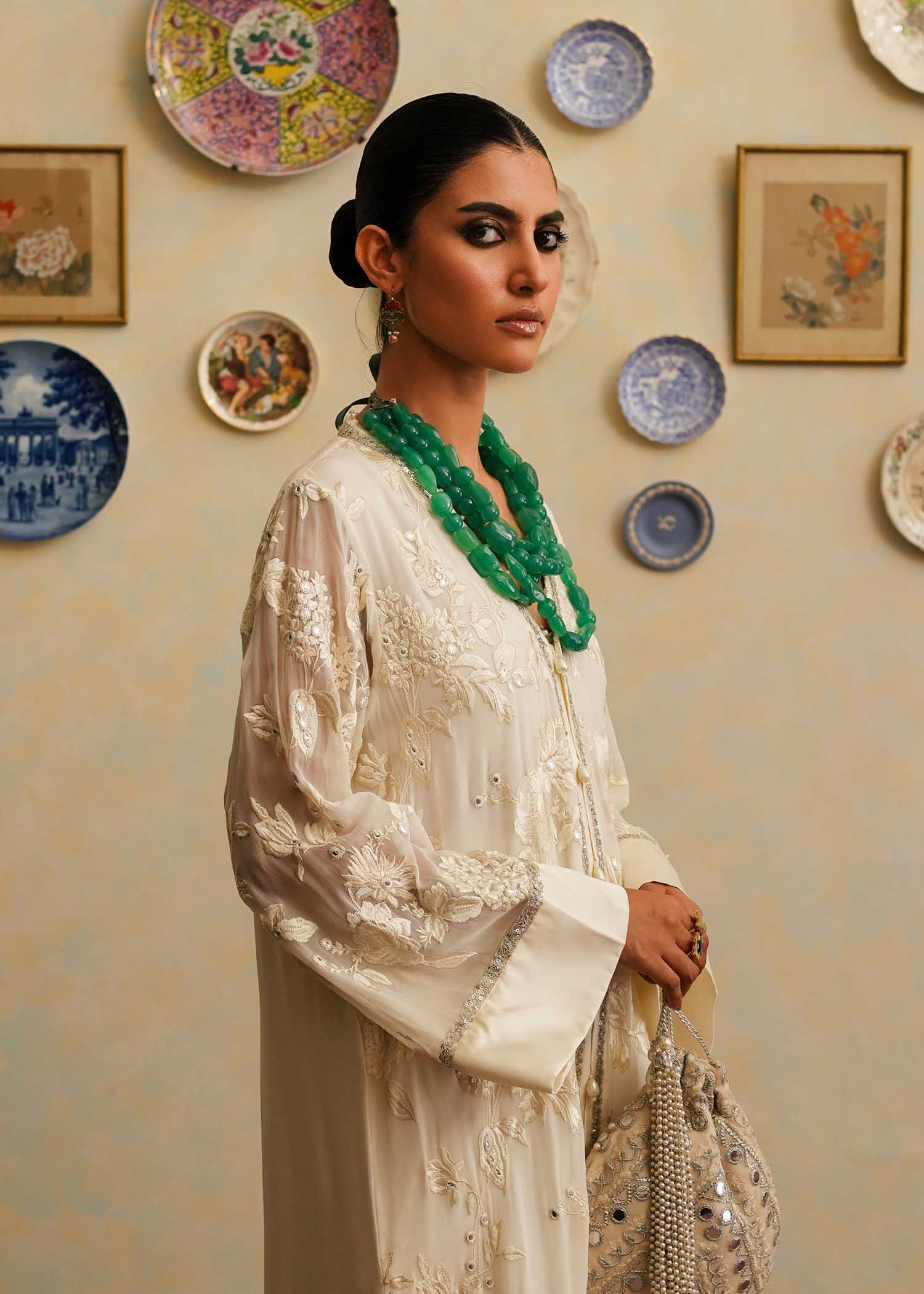 Mahgul | Eid Edit 2024 | Luxe Ivoir - by - Libasekhas UK - Registered Vendor of : Mahgul - 100% Original Designer Dresss