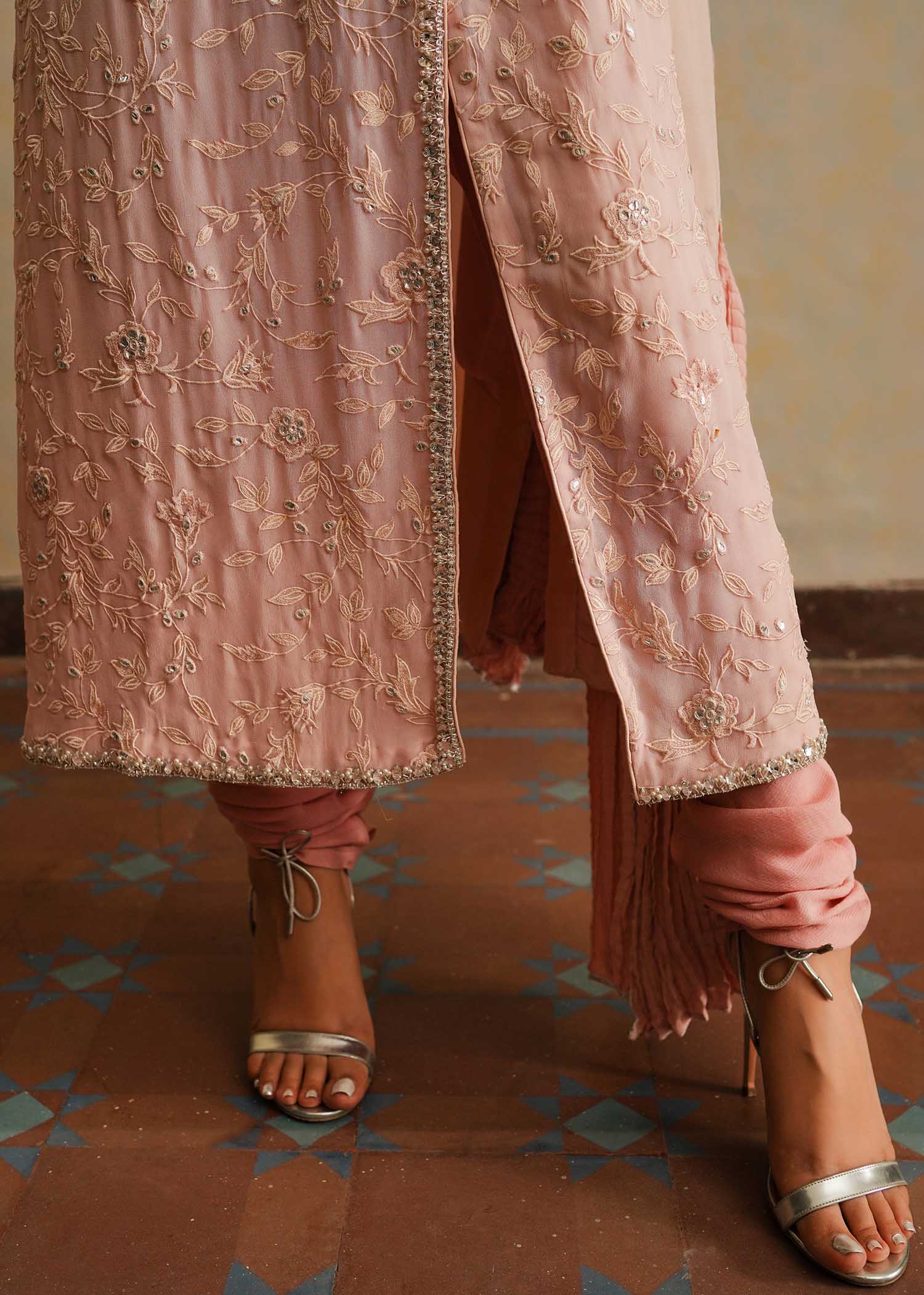 Mahgul | Eid Edit 2024 | Pink Shade - by - Libasekhas UK - Registered Vendor of : Mahgul - 100% Original Designer Dresss