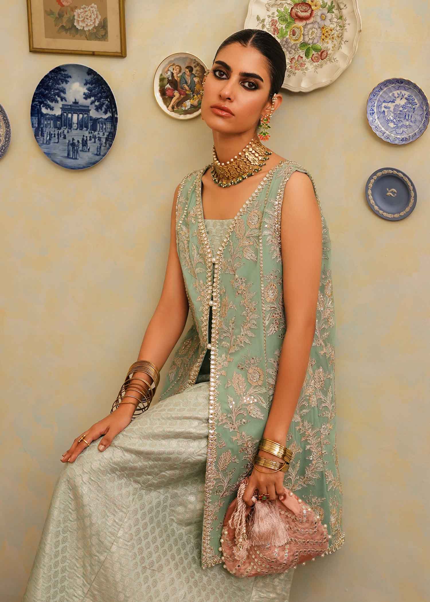 Mahgul | Eid Edit 2024 | Aqua Dream - by - Libasekhas UK - Registered Vendor of : Mahgul - 100% Original Designer Dresss