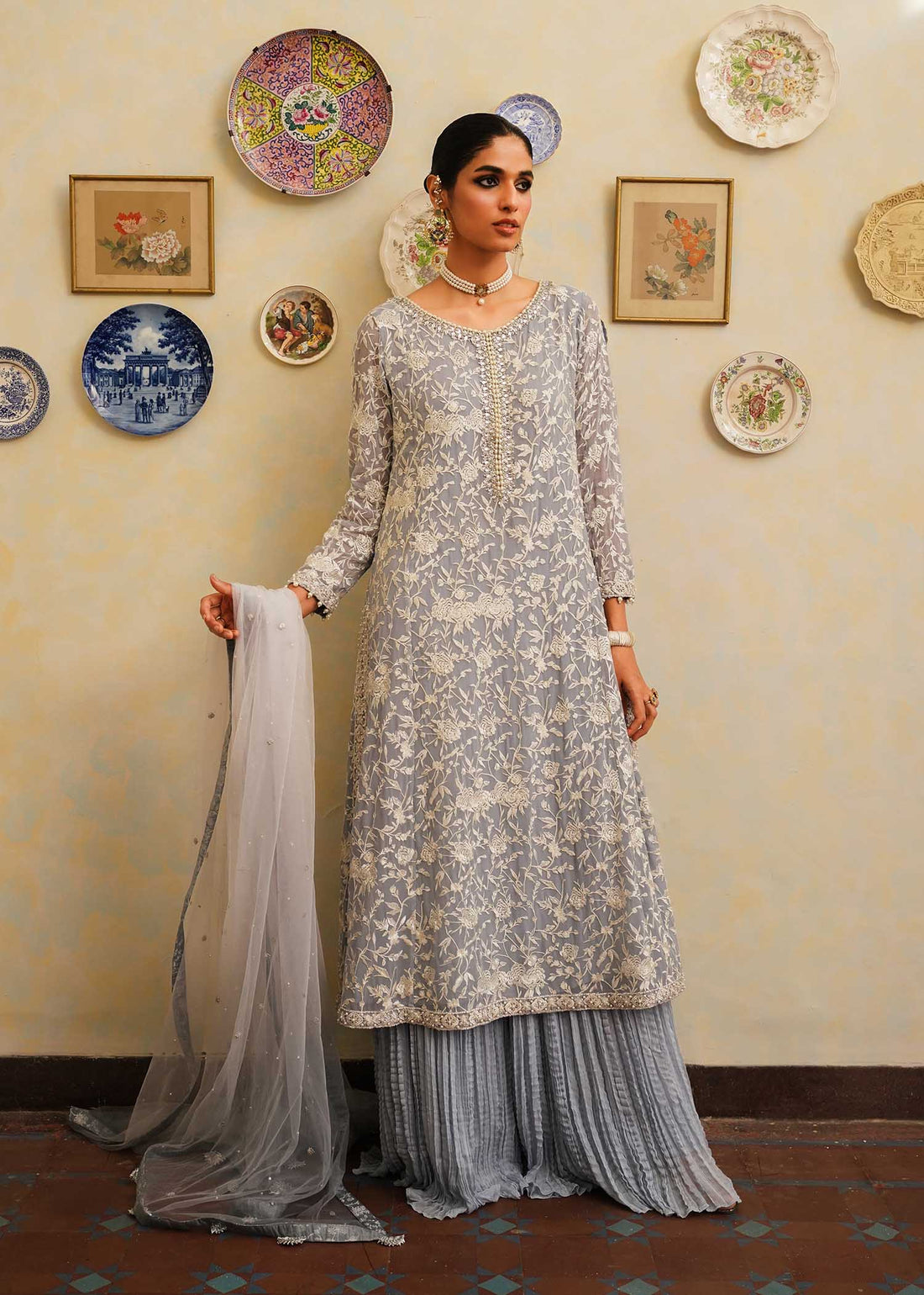 Mahgul | Eid Edit 2024 | Sage Reverie - by - Libasekhas UK - Registered Vendor of : Mahgul - 100% Original Designer Dresss