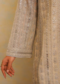 Mahgul | Eid Edit 2024 | Crushed Silver - by - Libasekhas UK - Registered Vendor of : Mahgul - 100% Original Designer Dresss