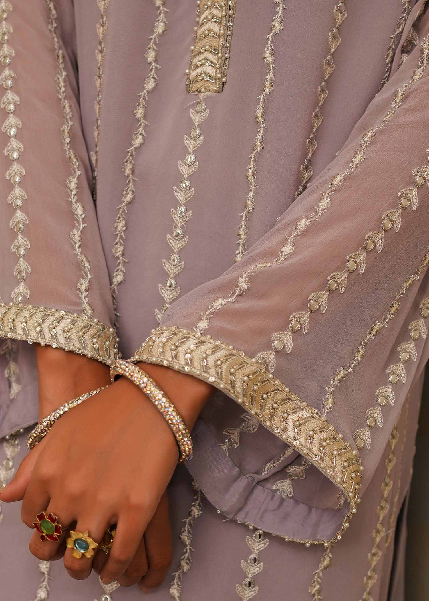 Mahgul | Eid Edit 2024 | Lavender Lines - by - Libasekhas UK - Registered Vendor of : Mahgul - 100% Original Designer Dresss