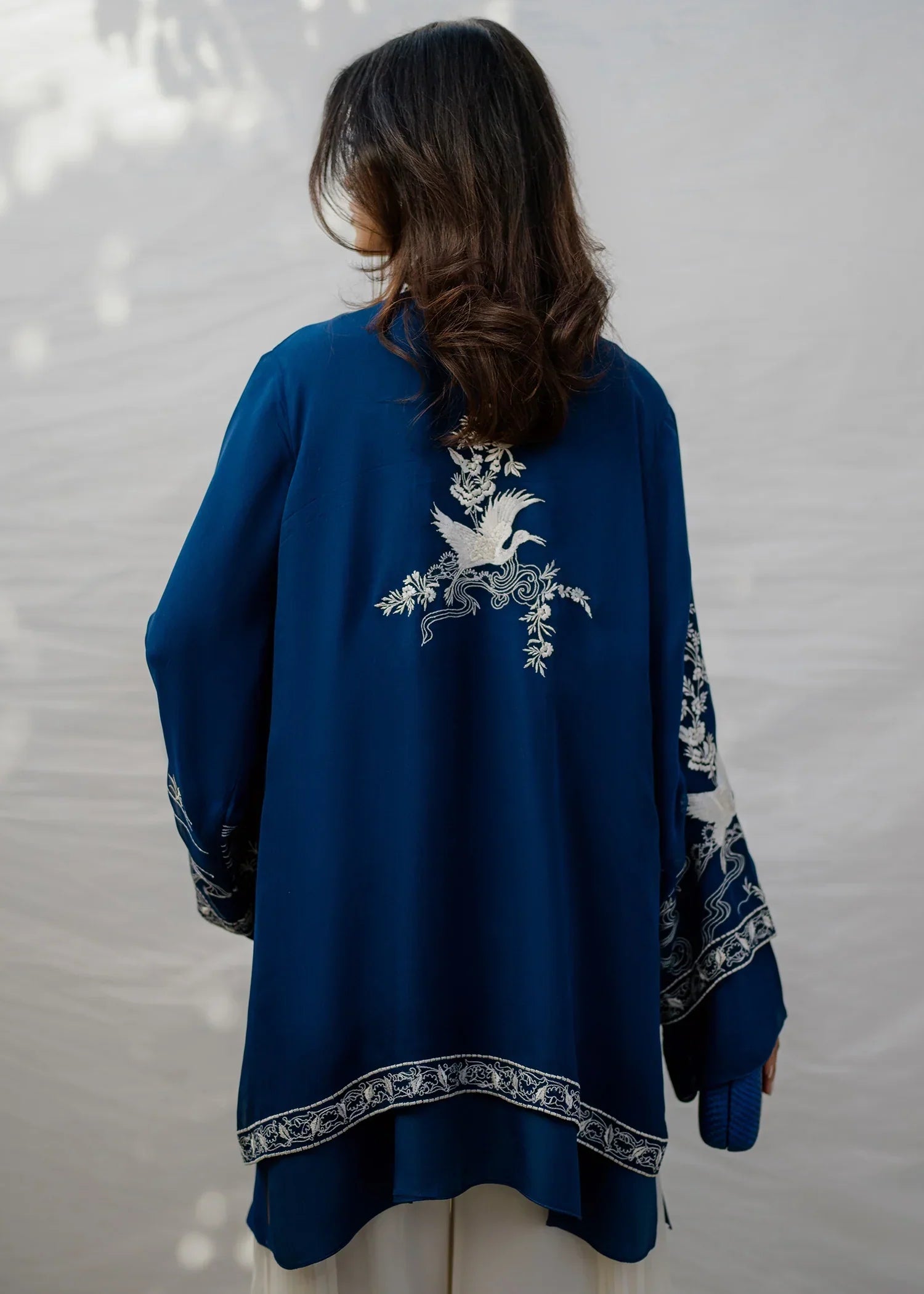 Mahgul | Eid Edit 2024 | Blue Crane - by - Libasekhas UK - Registered Vendor of : Mahgul - 100% Original Designer Dresss