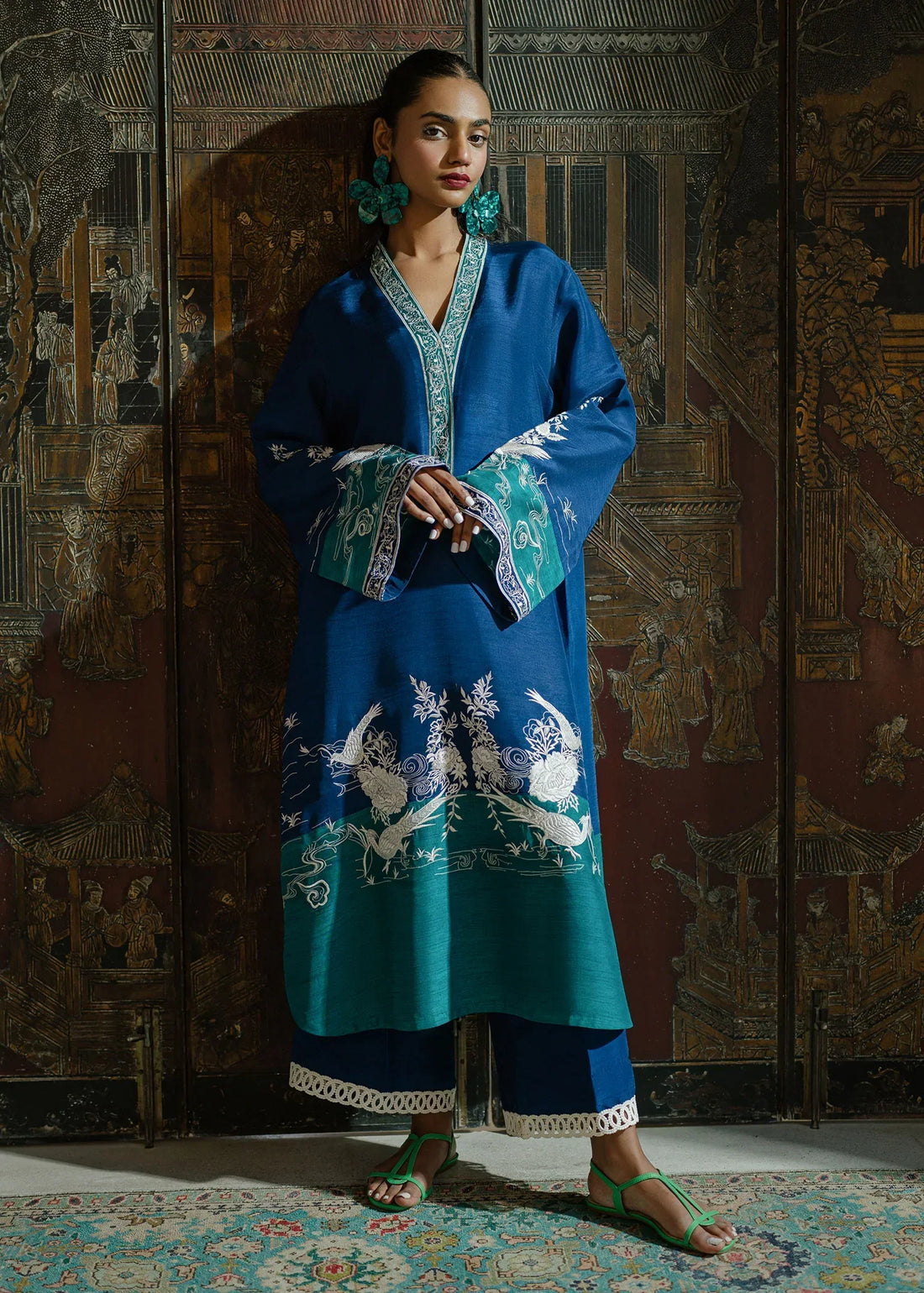 Mahgul | Eid Edit 2024 | Midnight Crush - by - Libasekhas UK - Registered Vendor of : Mahgul - 100% Original Designer Dresss