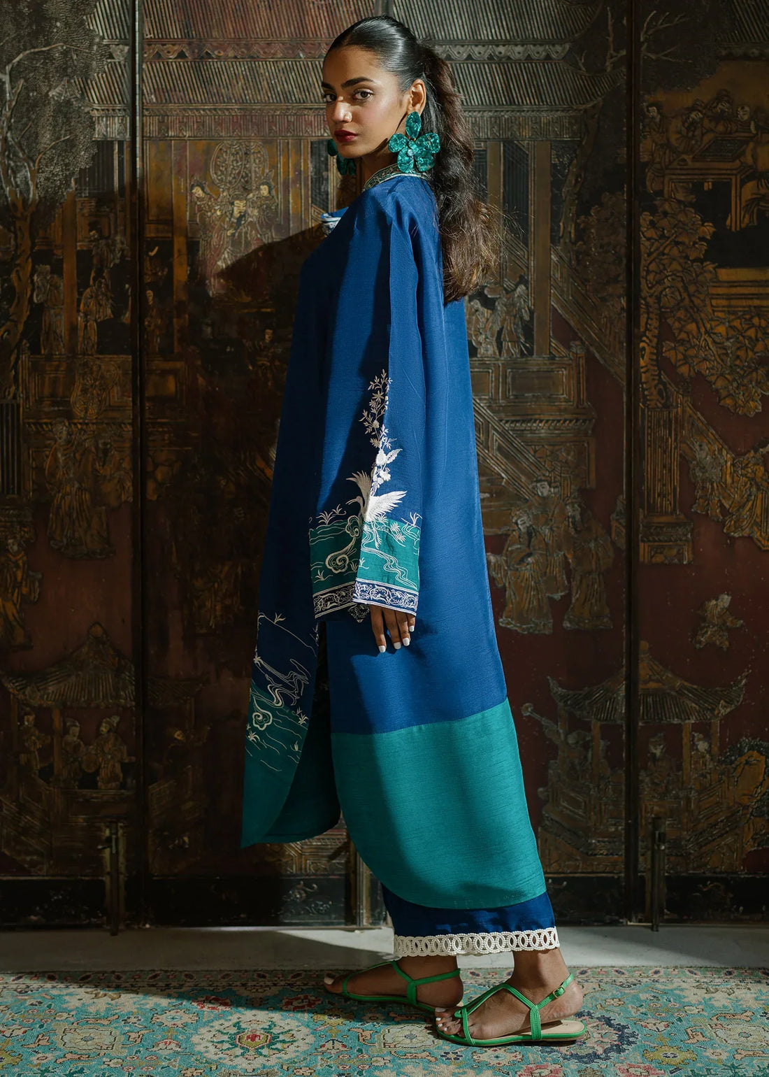 Mahgul | Eid Edit 2024 | Midnight Crush - by - Libasekhas UK - Registered Vendor of : Mahgul - 100% Original Designer Dresss
