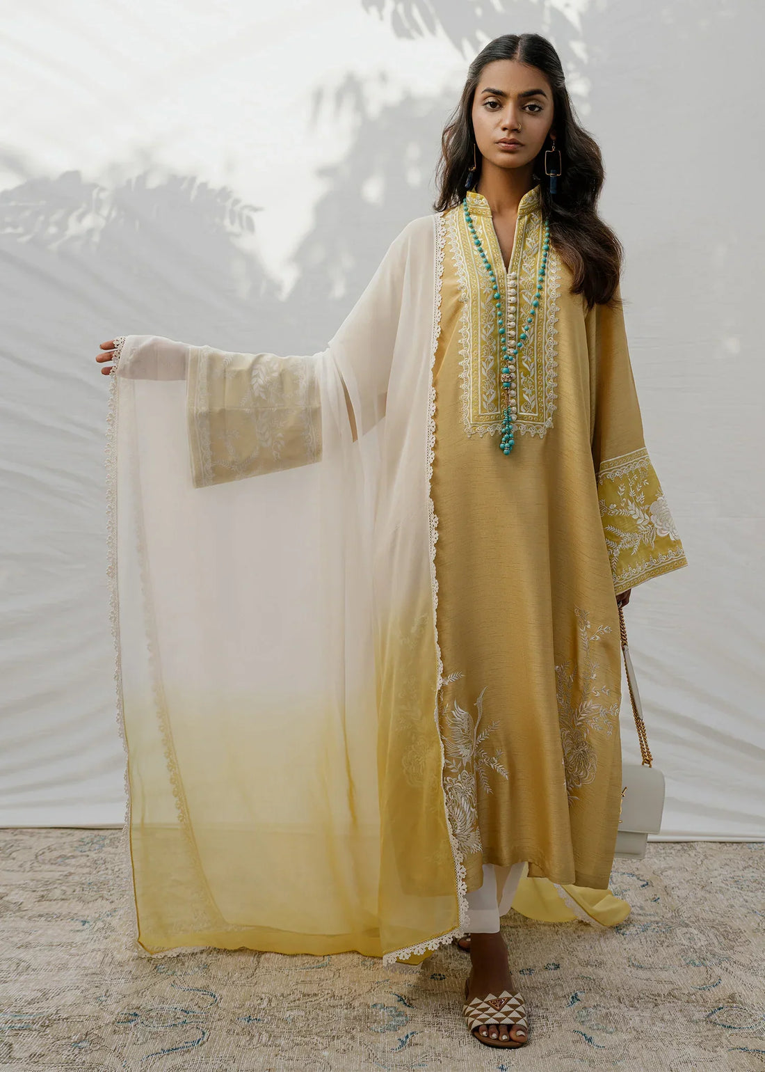 Mahgul | Eid Edit 2024 | Yellow Gold - by - Libasekhas UK - Registered Vendor of : Mahgul - 100% Original Designer Dresss