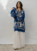 Mahgul | Eid Edit 2024 | Blue Crane - by - Libasekhas UK - Registered Vendor of : Mahgul - 100% Original Designer Dresss