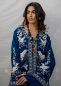 Mahgul | Eid Edit 2024 | Blue Crane - by - Libasekhas UK - Registered Vendor of : Mahgul - 100% Original Designer Dresss