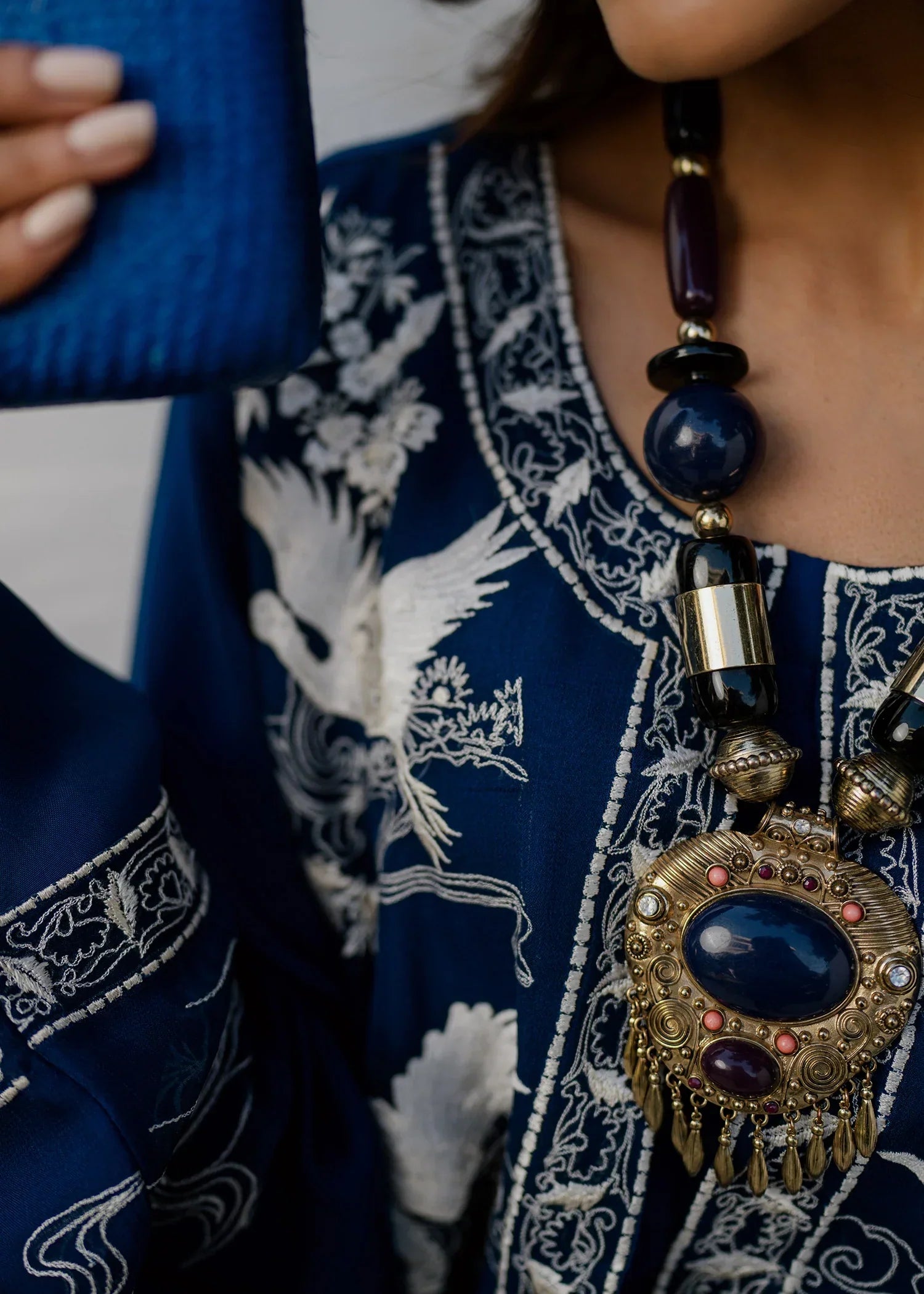 Mahgul | Eid Edit 2024 | Blue Crane - by - Libasekhas UK - Registered Vendor of : Mahgul - 100% Original Designer Dresss