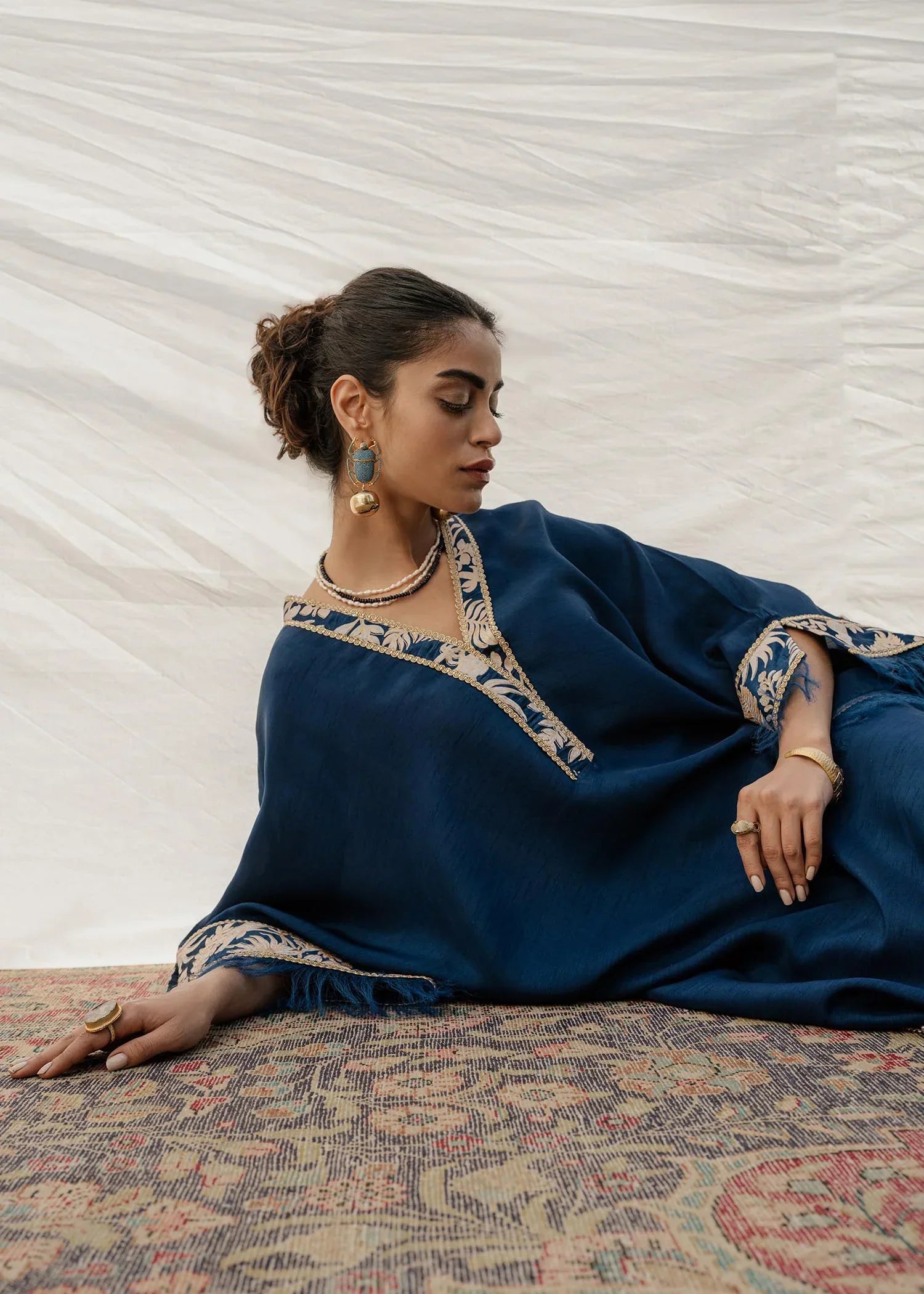 Mahgul | Eid Edit 2024 | Cobalt Sea - by - Libasekhas UK - Registered Vendor of : Mahgul - 100% Original Designer Dresss