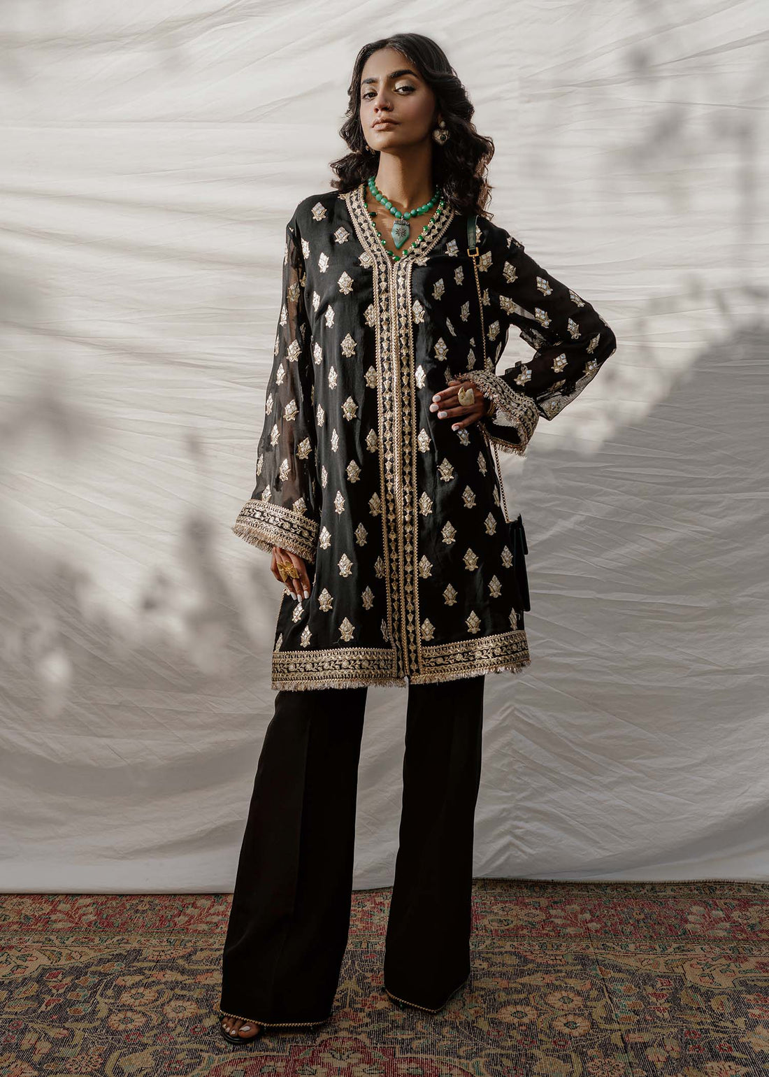Mahgul | Eid Edit 2024 | Black Stone - by - Libasekhas UK - Registered Vendor of : Mahgul - 100% Original Designer Dresss
