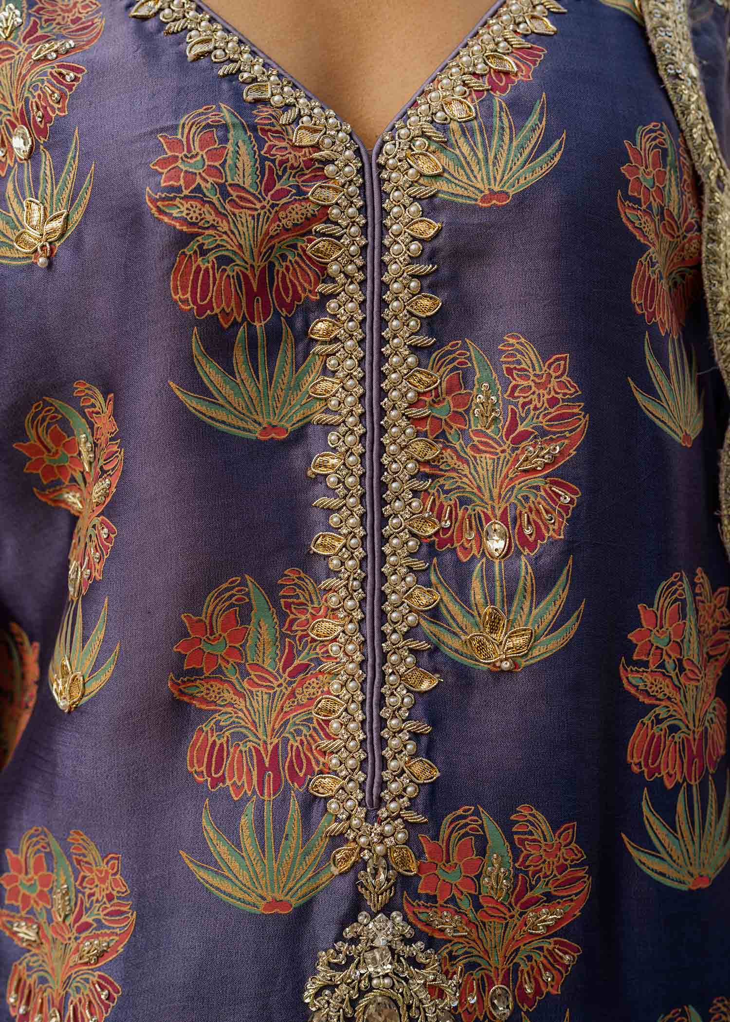 Mahgul | Eid Edit 2024 | Damson Diamante - by - Libasekhas UK - Registered Vendor of : Mahgul - 100% Original Designer Dresss