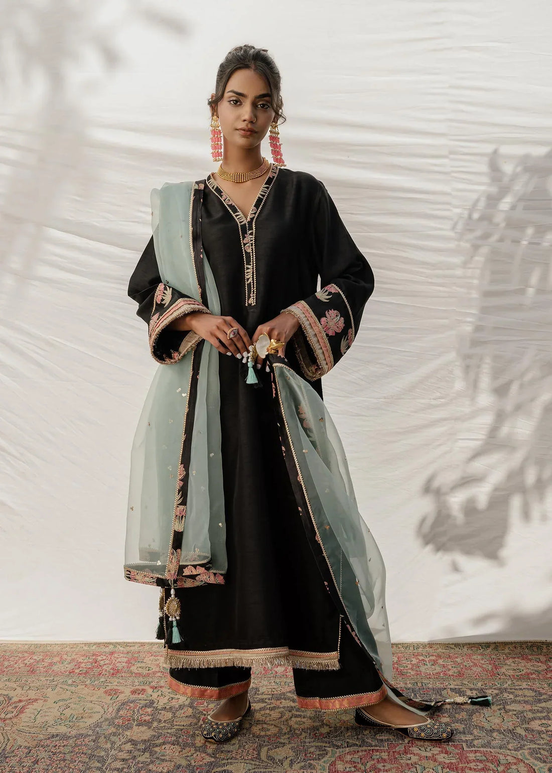 Mahgul | Eid Edit 2024 | Black Sea - by - Libasekhas UK - Registered Vendor of : Mahgul - 100% Original Designer Dresss