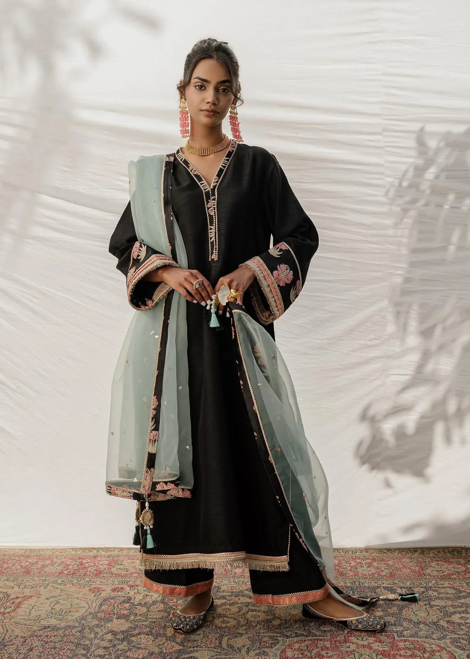 Mahgul | Eid Edit 2024 | Black Sea - by - Libasekhas UK - Registered Vendor of : Mahgul - 100% Original Designer Dresss
