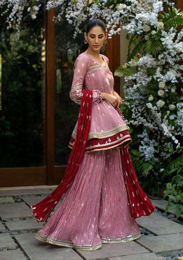 Layla Chatoor | Luxury Pret | Peplum Angrakha Top - by Libasekhas UK - Registered Vendor of : Layla Chatoor - 100% Original Designer Dress