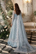 Maria B | Mbroidered Wedding Edition 23 | Ice Blue BD-2702 - by - Libasekhas UK - Registered Vendor of : Maria B - 100% Original Designer Dresss