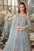Maria B | Mbroidered Wedding Edition 23 | Ice Blue BD-2702 - by - Libasekhas UK - Registered Vendor of : Maria B - 100% Original Designer Dresss
