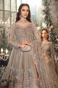 Maria B | Mbroidered Wedding Edition 23 | Grey BD-2703 - by - Libasekhas UK - Registered Vendor of : Maria B - 100% Original Designer Dresss