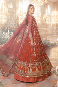Maria B | Mbroidered Wedding Edition 23 | Maroon BD-2705 - by - Libasekhas UK - Registered Vendor of : Maria B - 100% Original Designer Dresss