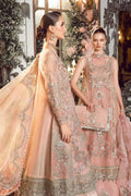 Maria B | Mbroidered Wedding Edition 23 | Pastel Pink BD-2706 - by - Libasekhas UK - Registered Vendor of : Maria B - 100% Original Designer Dresss