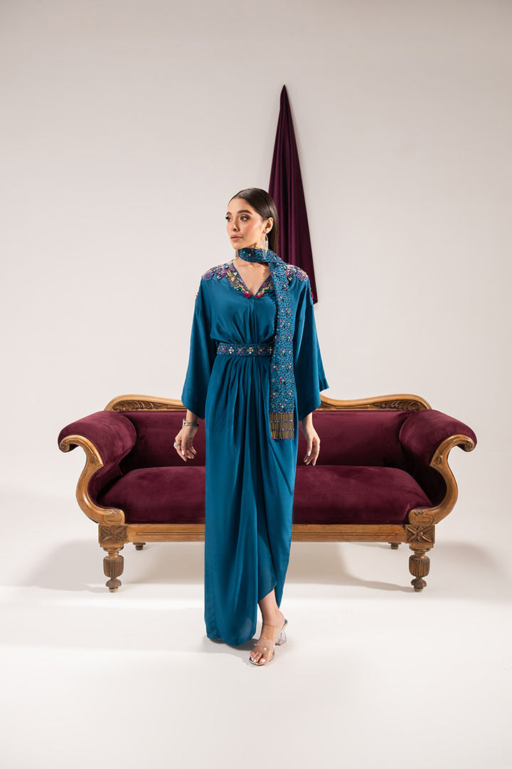 Maria Osama Khan | Tiffany Formals | Sapphire - by - Libasekhas UK - Registered Vendor of : Maria Osama Khan - 100% Original Designer Dresss