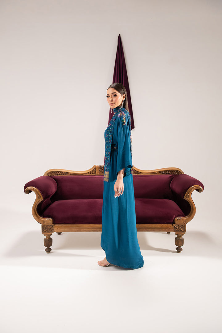 Maria Osama Khan | Tiffany Formals | Sapphire - by - Libasekhas UK - Registered Vendor of : Maria Osama Khan - 100% Original Designer Dresss