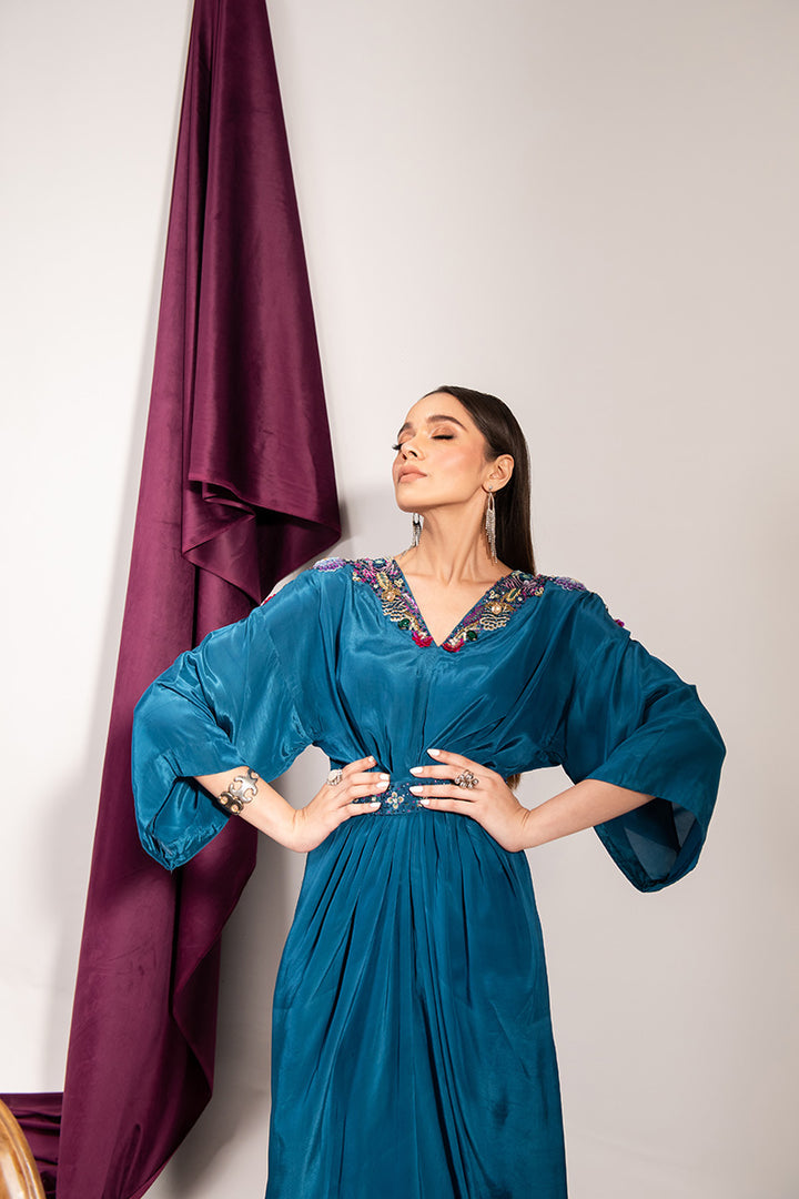 Maria Osama Khan | Tiffany Formals | Sapphire - by - Libasekhas UK - Registered Vendor of : Maria Osama Khan - 100% Original Designer Dresss